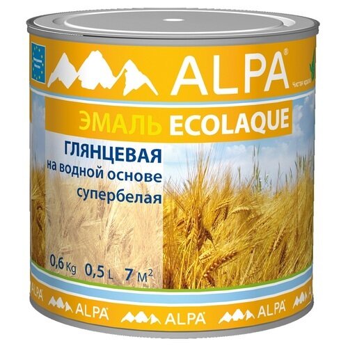 Эмаль универсальная Alpa Ecolaque глянцевый 05 л