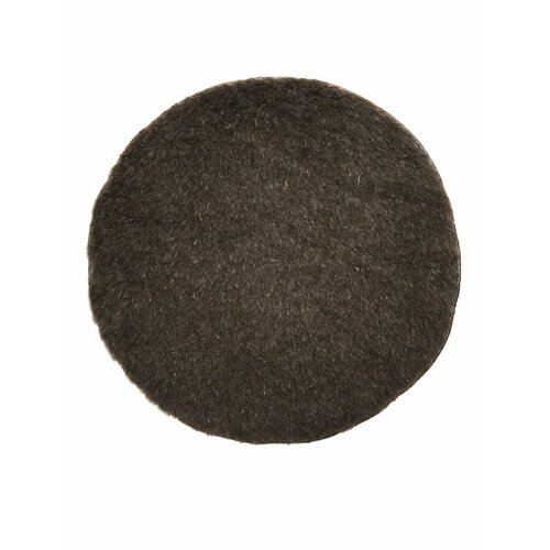 Коврик д-35 см однослойный из шерстяного меха на стул, табурет, кресло, в сауну, баню. Тефия