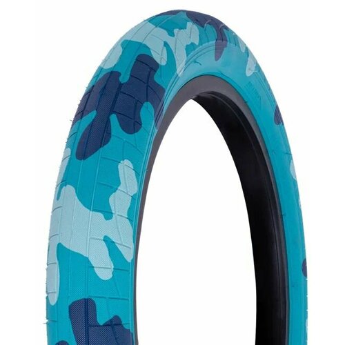фото Покрышка велосипедная bmx techteam wd p-1472 20"x2.4", камуфляж синий