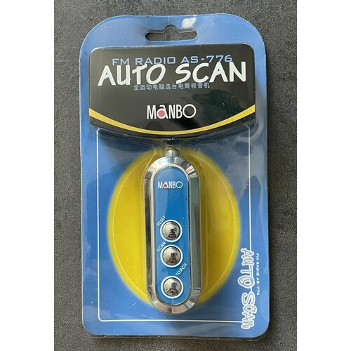 Мини карманное fm-радио AS-776 MANBO AUTO SCAN на батарейках ААА 48000₽