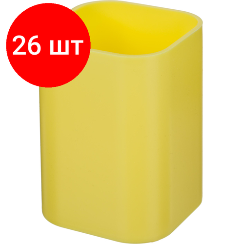 Комплект 26 штук, Подставка-стакан для канцелярских принадл-ей Attache Selection желтый комплект 30 штук подставка стакан для канцелярских принадл ей attache selection желтый