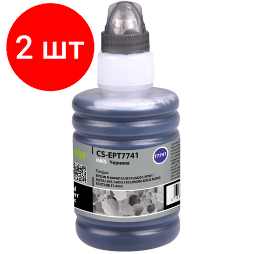 набор cactus cs s3004 230 мм x 200 мм 200 мл Комплект 2 штук, Чернила Cactus CS-EPT7741 774 чер. пиг.140мл для Epson M100/101/105/200/201