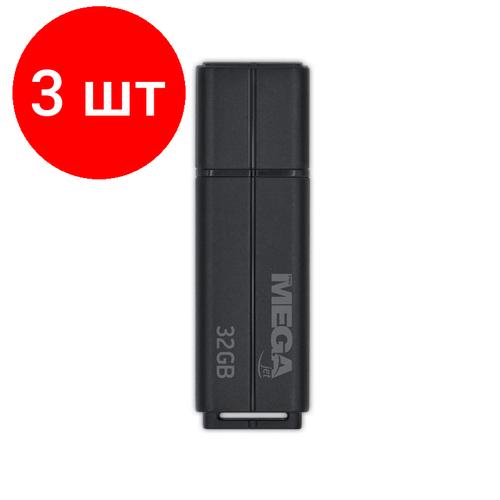 Комплект 3 штук, Флеш-память ProMega jet, 32Gb, USB 2.0, чер, PJ-FD-32GB-Black
