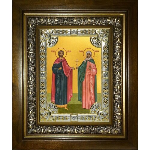 Икона Адриан и Наталия, Мученики именная икона из селенита мученики адриан и наталия