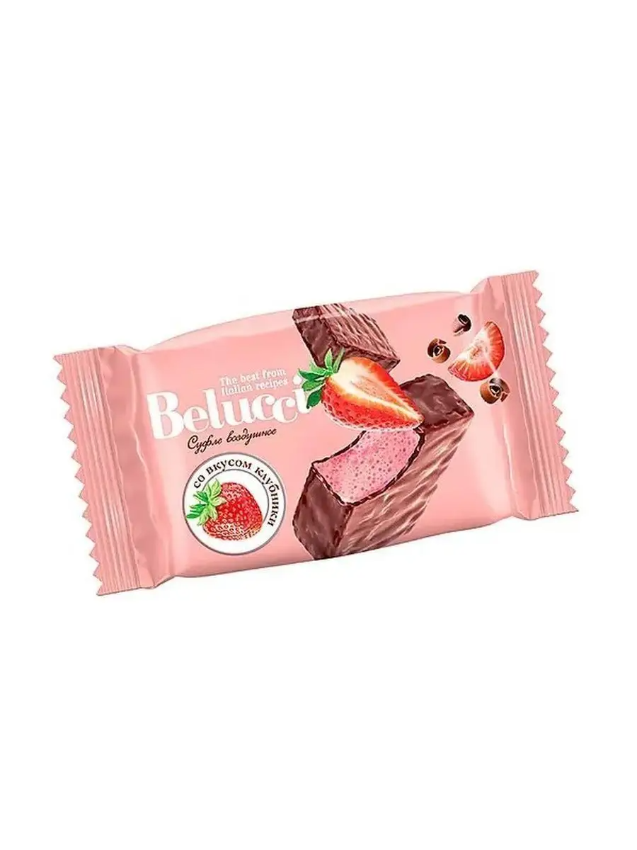 Конфета Belucci со вкусом клубники (коробка 1,2 кг)