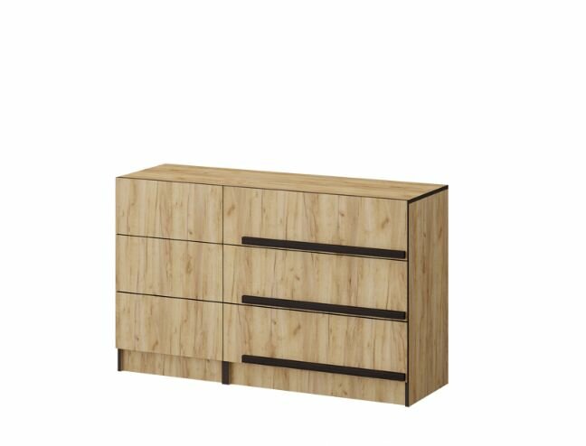 фото Комод «Бастион» №1, Дуб крафт золотой (800*420*800)