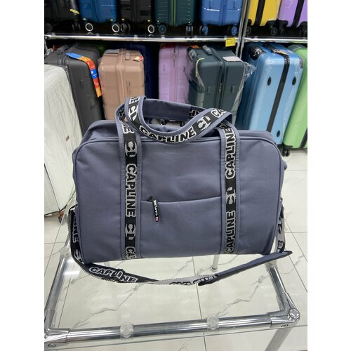 Сумка дорожная , 30х45, серый