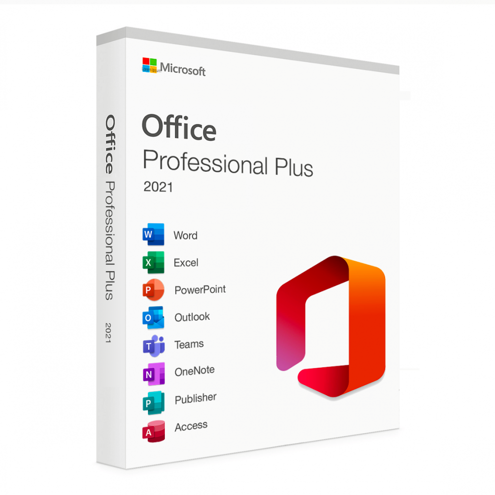 Microsoft Office 2021 Professional Plus электронный ключ на 1 ПК без привязки к учетной записи