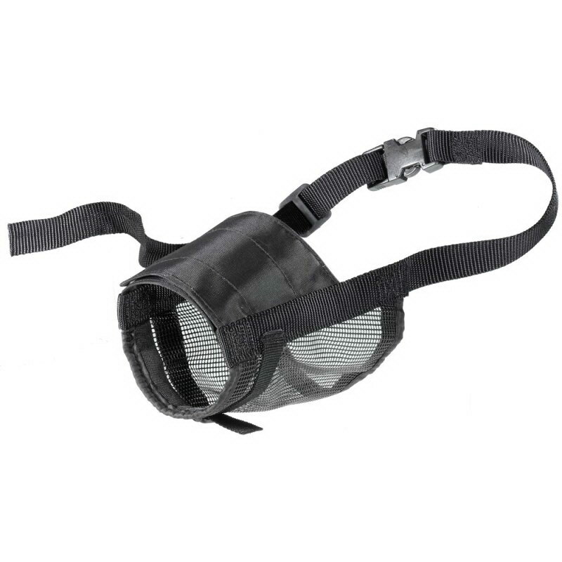 Ferplast мягкий намордник MUZZLE NET XXLARGE с сеткой для собак (15х6 см) - фото №6