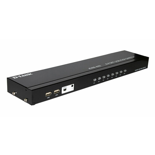 KVM-переключатель D-Link KVM-440/C2A 8-портовый с портами VGA и 4 портами USB