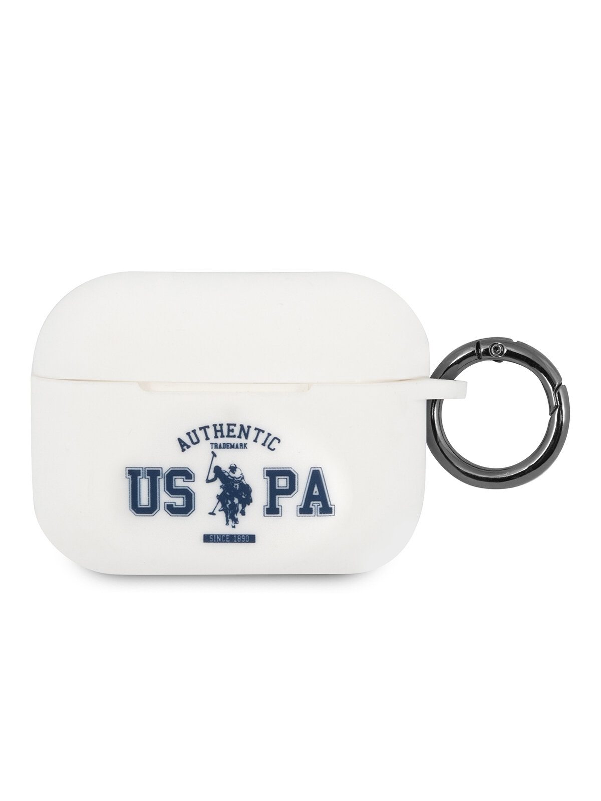 U.S. Polo Assn. для Airpods Pro чехол Silicone with ring Authentic White