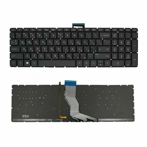 Клавиатура HP Pavilion 15-ab, 15-ak, 15-z, 15-au, 15-ae, 17-g. 809031-251 черная с подсветкой