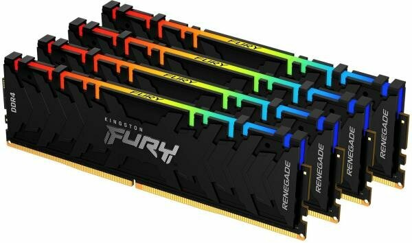 Kingston 32GB 3200MHz DDR4 CL16 DIMM (Kit of 4) FURY Renegade RGB