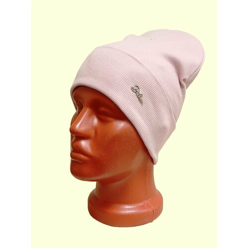 фото Шапка бини scandza, размер 54-58, розовый