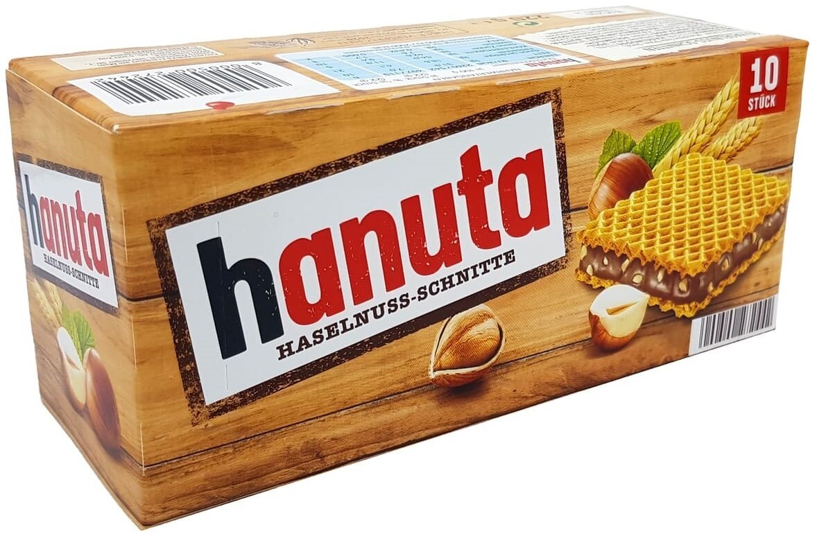 Вафли с шоколадной начинкой Ferrero Hanuta, 220 гр