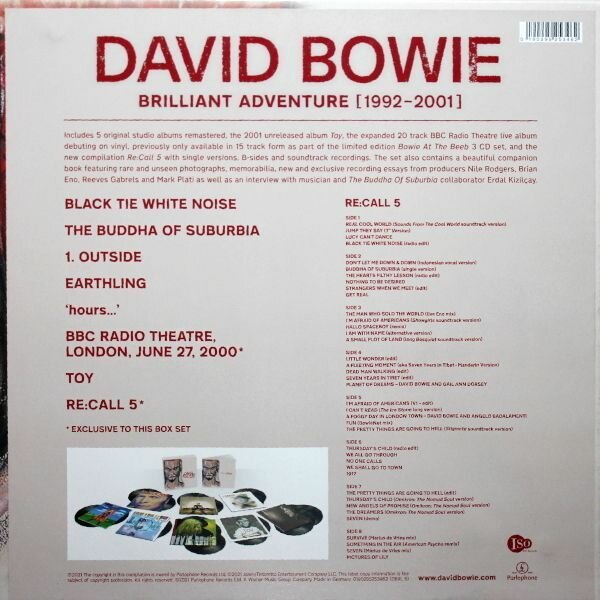 David Bowie Brilliant Adventure (1992-2001) (18Винил) Мистерия звука - фото №5
