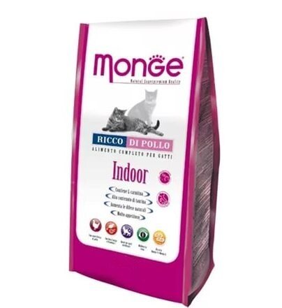 Сухой корм Monge Indoor для взрослых кошек при домашнем содержании, курица, 10кг - фото №20