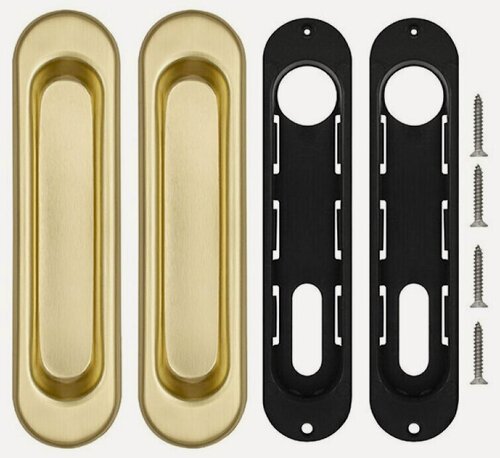 Изображение товара Ручка для раздвижных дверей (2 шт) Loid 222 PS PB Золотистые 2 шт. комплект