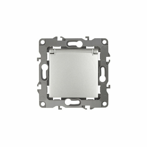 Розетка ЭРА 12 2P E Schuko со шторками с крышкой 16A 250V 12-2103-03 Б0014695 - фото №13