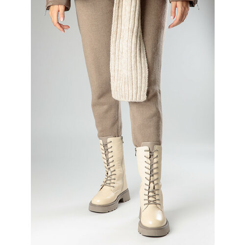 фото Ботинки берцы color me, размер 38, бежевый