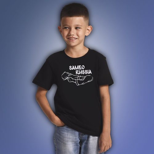 фото Футболка aika, размер 122, черный