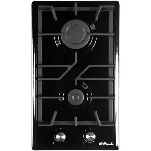 Варочная панель газовая 30 см Автоподжиг Чугунные решетки Эмаль Легкая очистка il Monte BH-312E-NSD 1155600₽