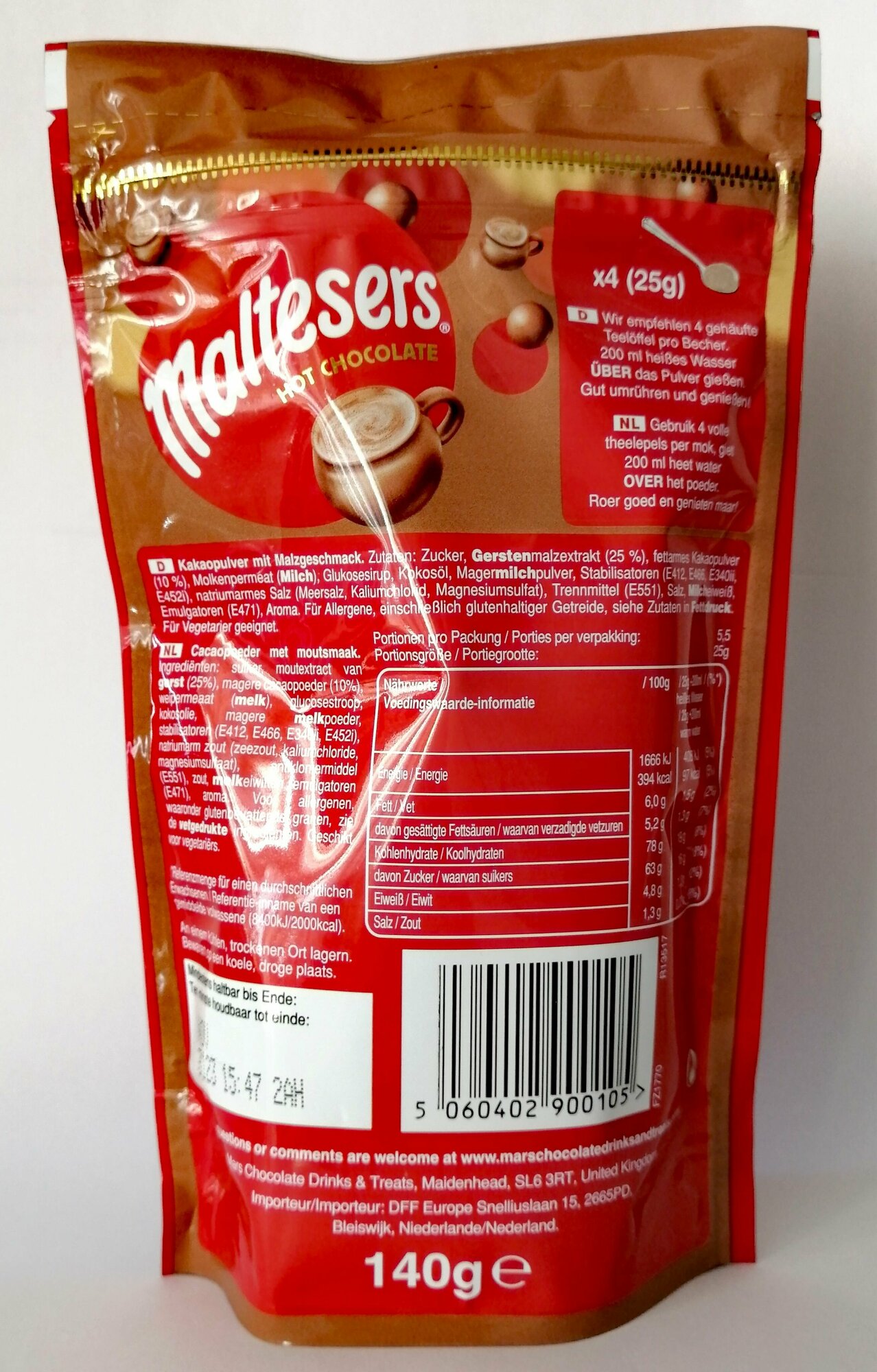 Горячий шоколад Malteasers, 140 г, Великобритания - фотография № 5