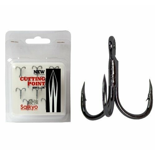 фото Крючки saikyo тройные 6063-3x-cp bn №02 ( 1 упк. по 5шт.)