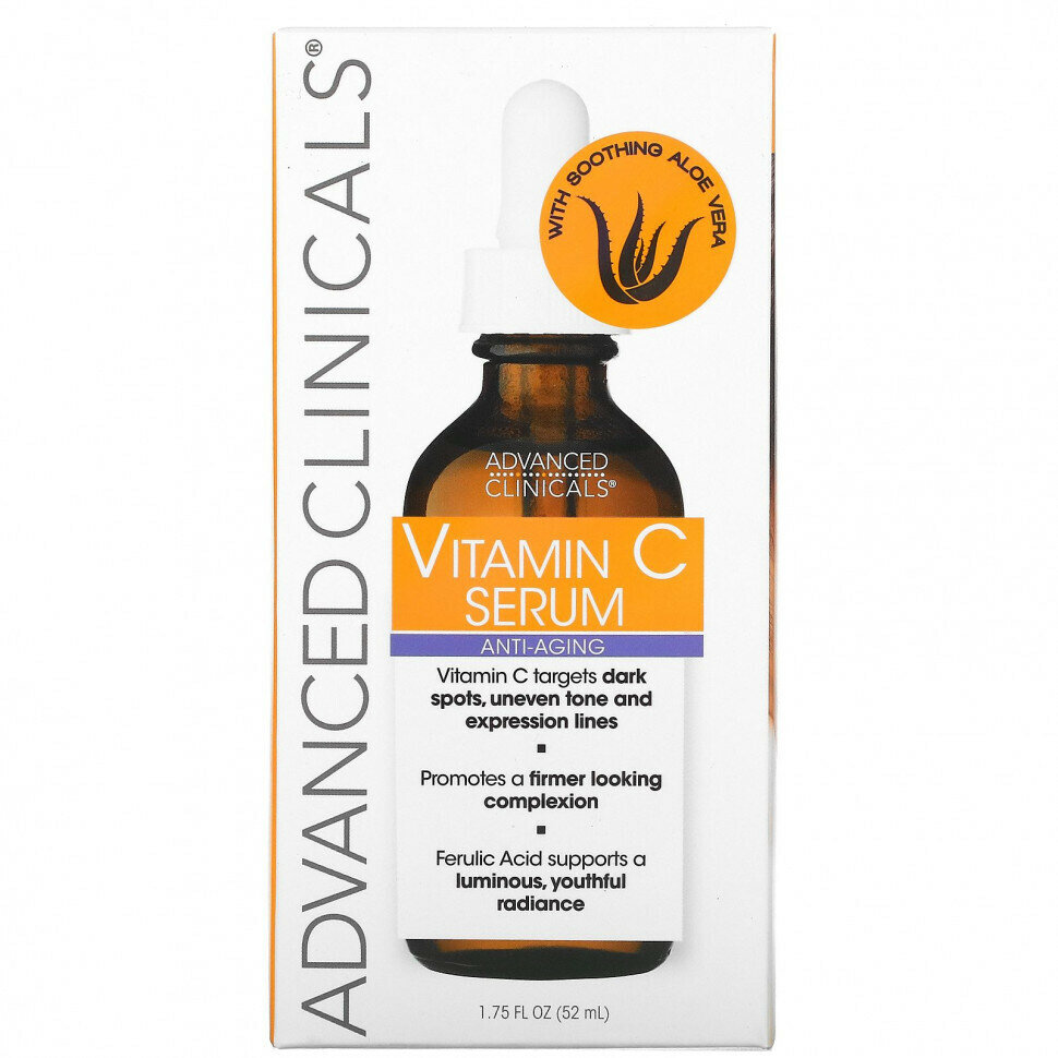 Advanced Clinicals Vitamin C Serum сыворотка для лица с витамином С, 52 мл — фото 1