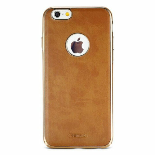 Чехол накладка кожаный для айфон Iphone 6/6s Remax Beck цвет коричневый чехол momax origami для iphone 6 коричневый