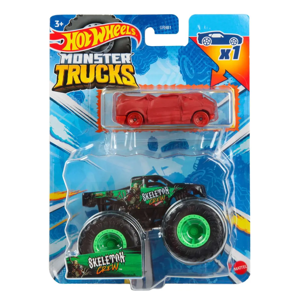 Машинка Hot Wheels (Monster Trucks) Skeleton Crew, HKM11-LA30