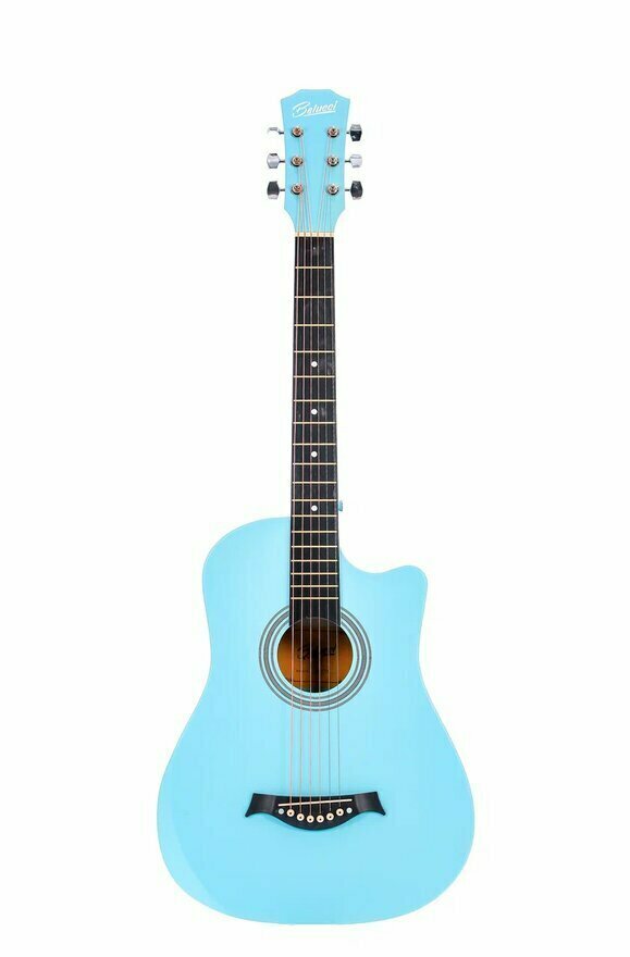 Акустическая гитара Belucci BC-C38 Sky, матовая, голубая,7/8 ,38"дюймов