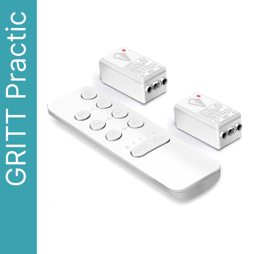 Пульт GRITT Practic 3кл с таймером комплект 1 пульт 2 радиореле 1000Вт A2402RT 498500₽