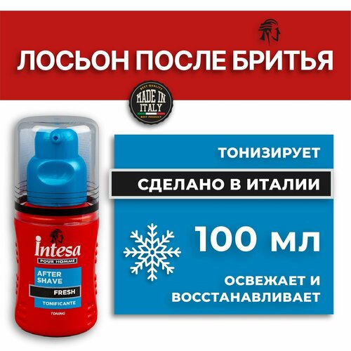 Intesa Мужской лосьон после бритья Glacial Fresh 100 мл лосьон после бритья intesa лосьон после бритья glacial fresh