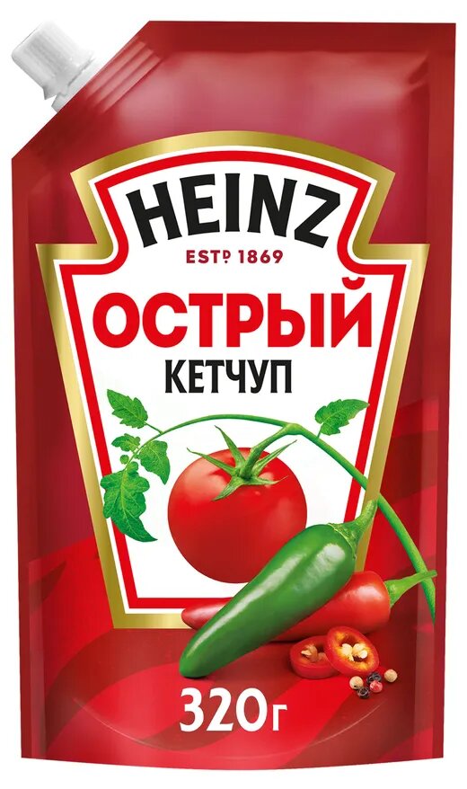 Кетчуп HEINZ Острый, 3 шт по 320 г — фото 1