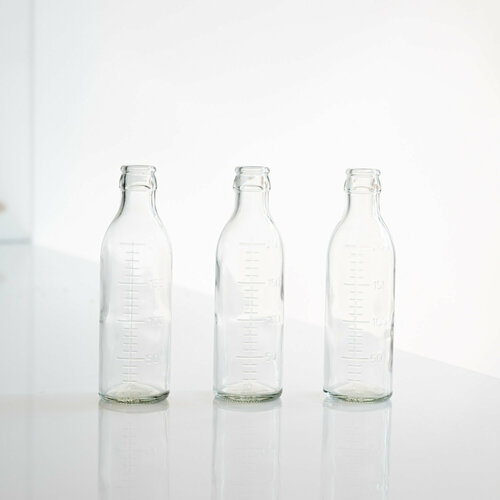 Бутылочки сокслета стеклянные для молочной кухни 3 шт