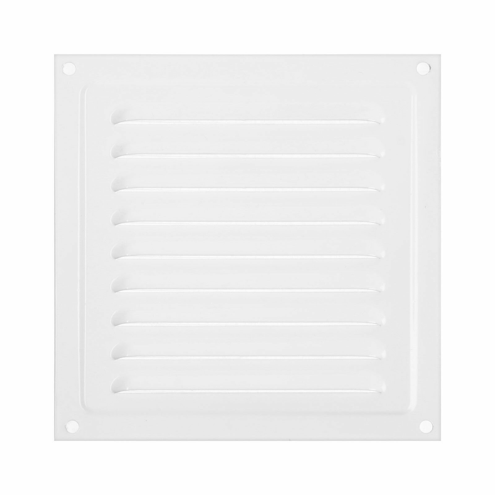 фото Решетка вентиляционная металлическая белая 150х150 мм