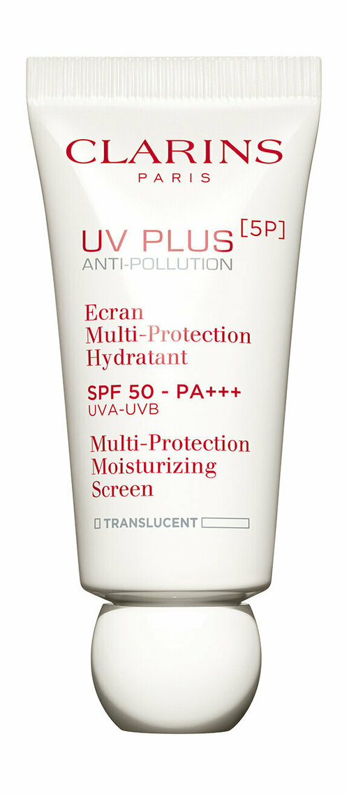 Увлажняющий защитный крем-гель для лица 30 мл Clarins UV PLUS 5P Anti-Pollution Multi-ProtectionMoisturizing Screen SPF 50