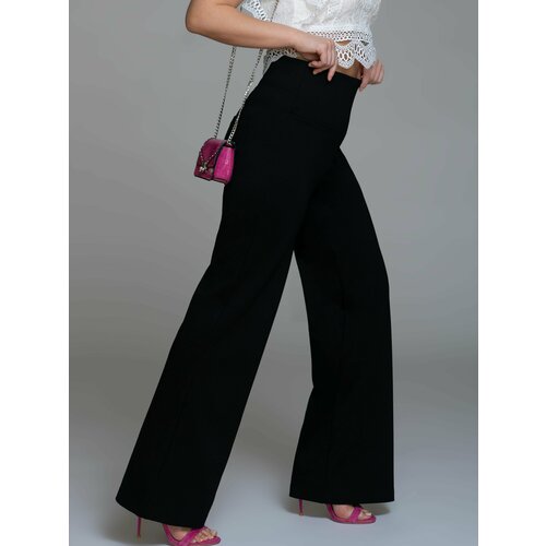 фото Брюки клеш with street, размер 52, черный