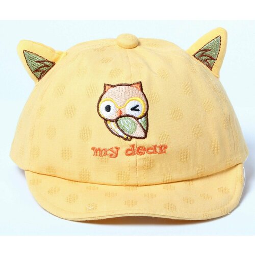 фото Бейсболка , размер 48-50, желтый нет бренда