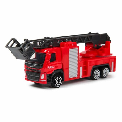 Машина MSZ 1:72 Aerial ladder fire truck Красная 37394 briksmax led light up kit for 60107 city series fire ladder truck not include model