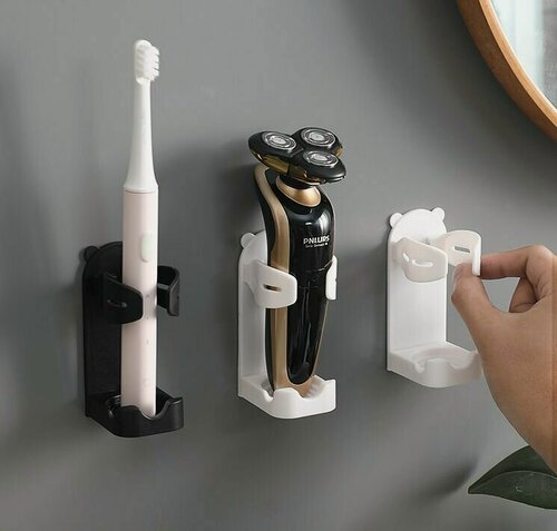 Изображение товара Держатель для электрической бритвы/ электрической зубной щетки/ цвет чёрный / 1 шт.