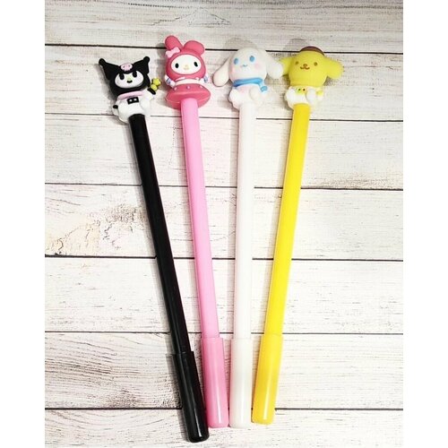 Набор гелевых ручек Куроми, 4 штуки, синяя, толщина линии 0,5мм