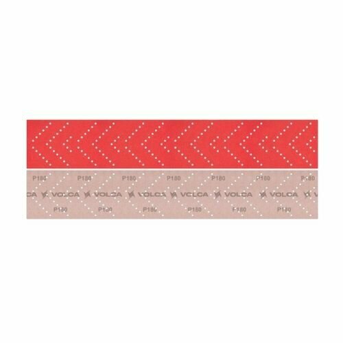 VOLCA ONYX - Р180 шлифовальные полосы 70 х 420 с керамическим зерном на бумажной основе с мультипылеотводом, В упаковке 50 ШТ