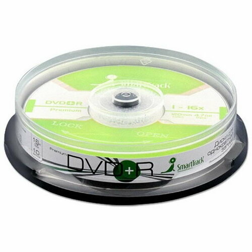 Диск DVD+R 1 4.7 Гб, Cake Box, 10 шт