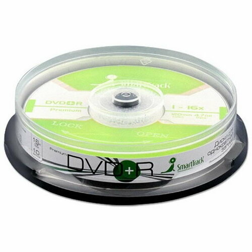 Диск DVD+R 1 4.7 Гб, Cake Box, 10 шт