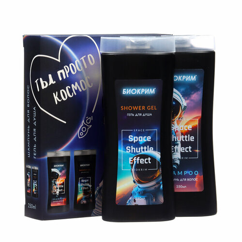 Подарочный набор мужской Space Shuttle Effect шампунь 250 мл гель для душа 250мл 501₽