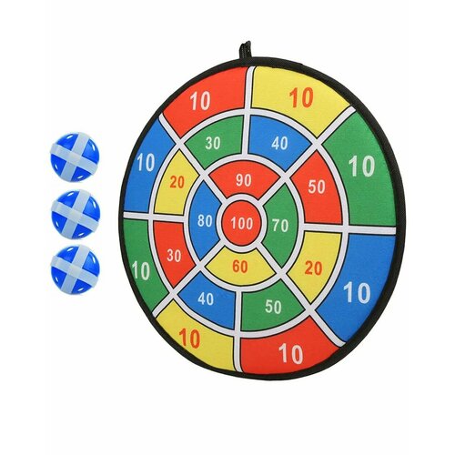 Дартс детский с мячиком на липучке - d-25см в пакете 1030₽