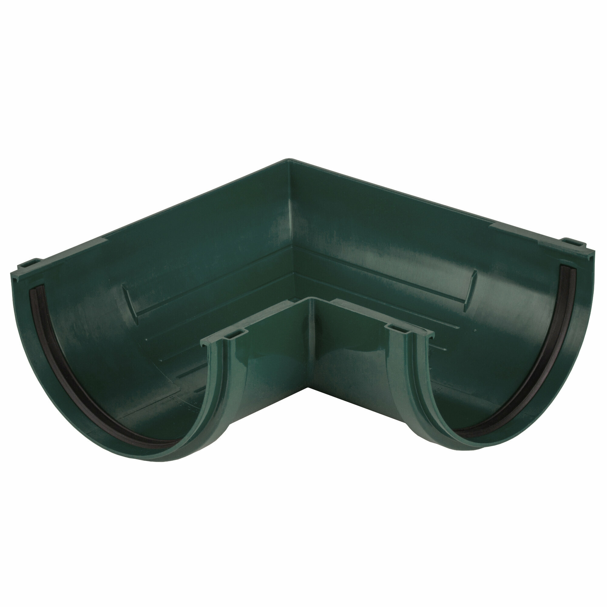 фото Угол желоба Dacha 120 мм 90 градусов зелёный