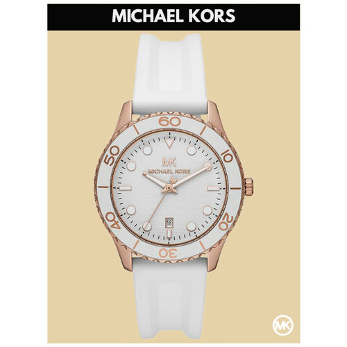 фото Наручные часы michael kors runway, белый, золотой